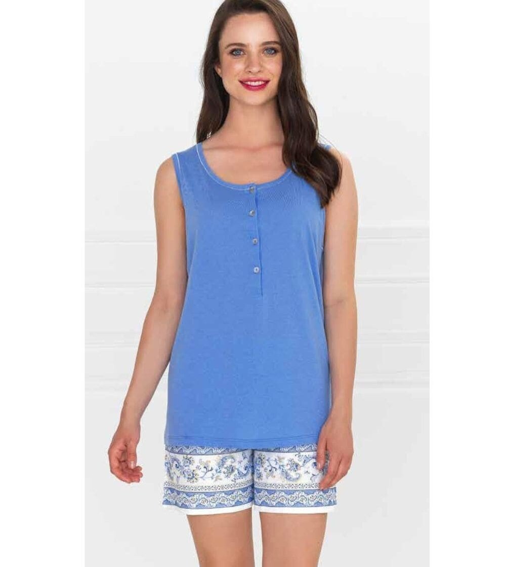 Pijama corto algodón