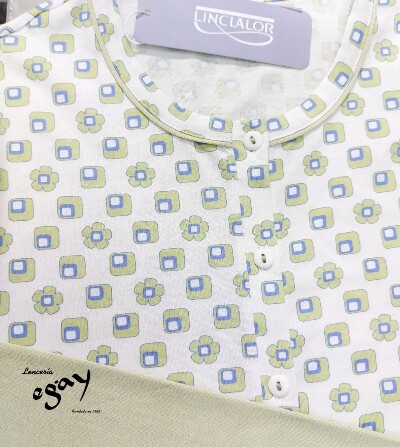 Pijama largo algodón