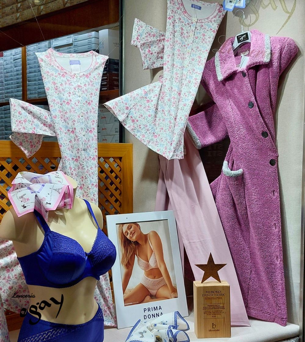 escaparate de Lencería Egay